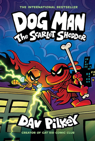 "Dog Man #12: The Scarlet Shedder - An Action-Packed Graphic Novel!"