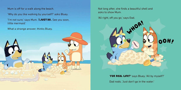 "Bluey's Beach Adventure: Interactive Lift-The-Flap Exploration! 🌊 FREE SHIPPING in Australia"