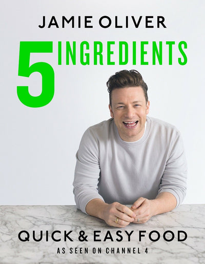 Jamie Oliver's 5 Ingredients: Quick & Easy Food Guide - Hardcover Edition with FREE SHIPPING