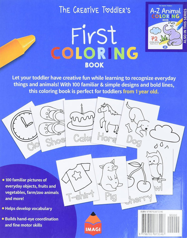 "Colorful Learning Fun for Toddlers: 100 Everyday Things and Animals Coloring Book for Ages 1-3 | Educational and Engaging!"