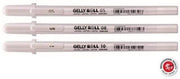 "White Gel Ink Pen Set - Sakura Gelly Roll Classic | Fine, Medium, Bold Tips - 3 Pens - Brand New! 🌸🖊️"