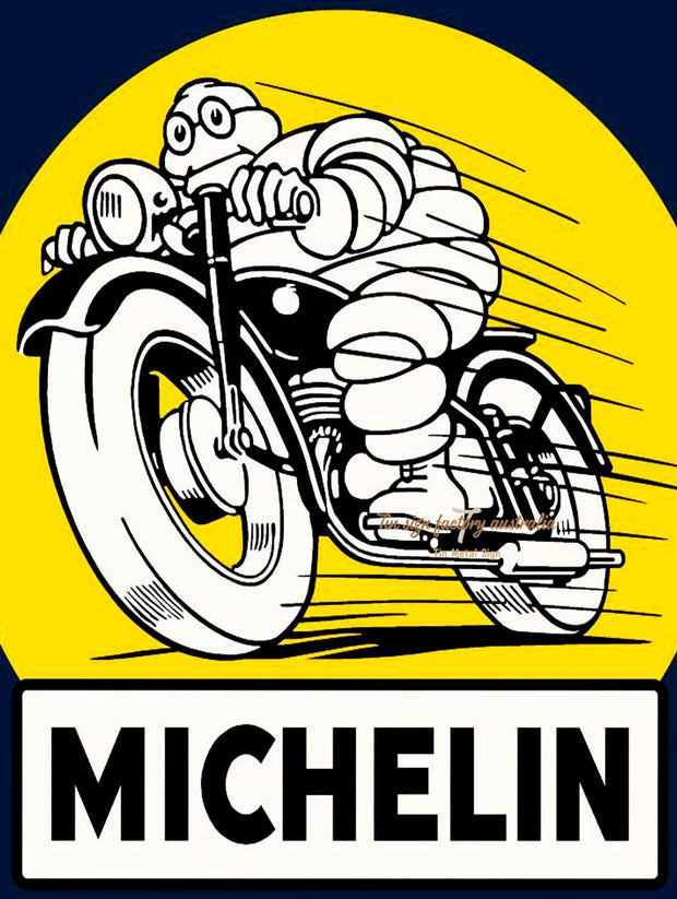 MICHELIN MOTORCYCLE Retro/Vintage Metal Plaque Sign Style Man Cave Garage