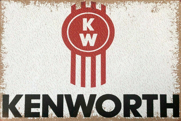 Kenworth Trucks logo tin metal sign man cave new garage