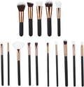 15-Piece Soft Pro Makeup Brush Set – Face Powder, Eyeshadow, Blending & Highlight Tools