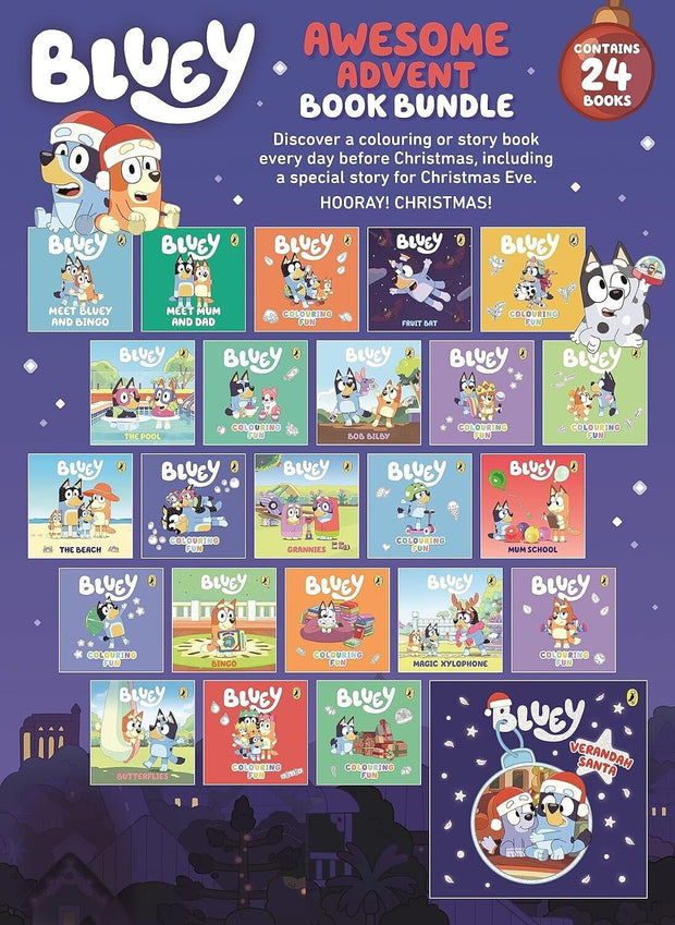 "Bluey's Exciting Advent Calendar Book Collection - Brand New and Full of Fun!"