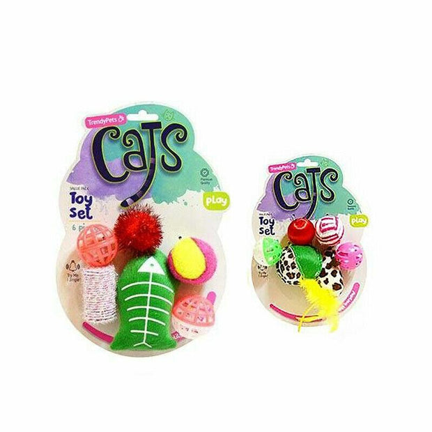**CuddleCats 14Pcs Cat Bell Toy Plastic Ball Tickle And Cat Wand Interactive Cat Training Set**---Keep your feline friends entertained and engaged with the CuddleCats 14 piece cat toy set! This interactive toy bundle includes a cat wand with feather