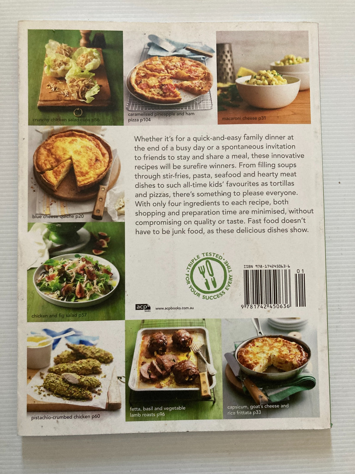 Only Four Ingredients — back cover
