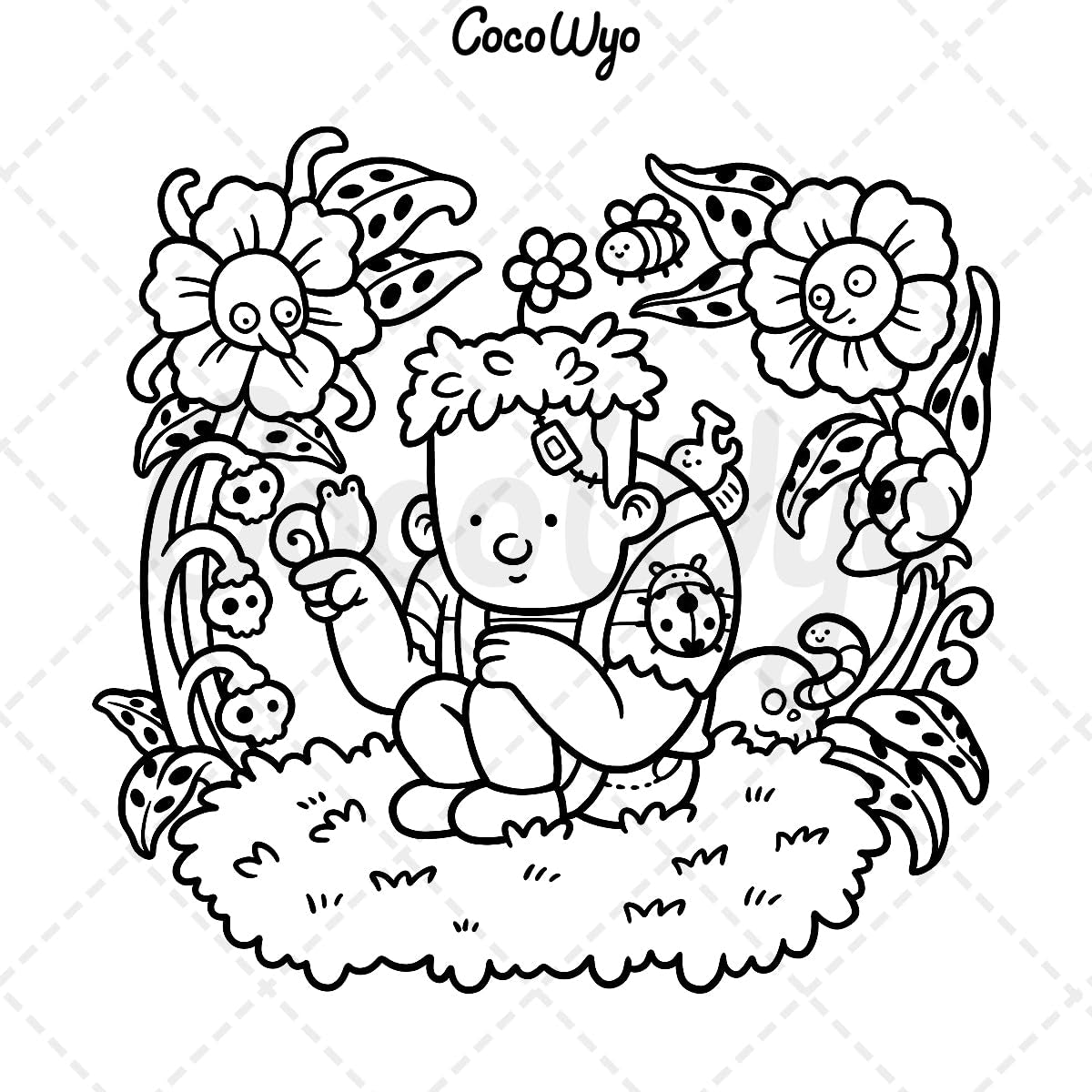 Spooky Cutie Coloring Book – Adorable & Creepy Creatures in Cozy Hygge Moments | Relaxing Fun for Adults & Teens