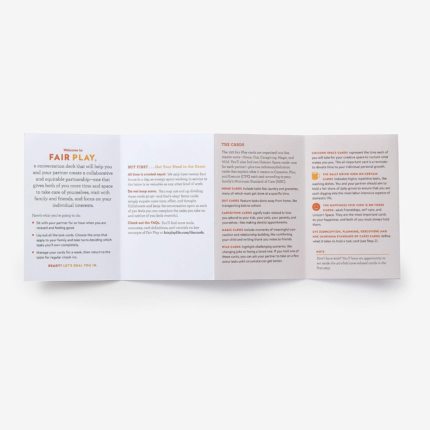 The Fair Play Deck: a Couple'S Conversation Deck for Prioritizing What'S Important