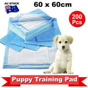 200pcs Puppy Pet Dog Pads 60x60cm Indoor Cat Toilet Training Absorbent AU
