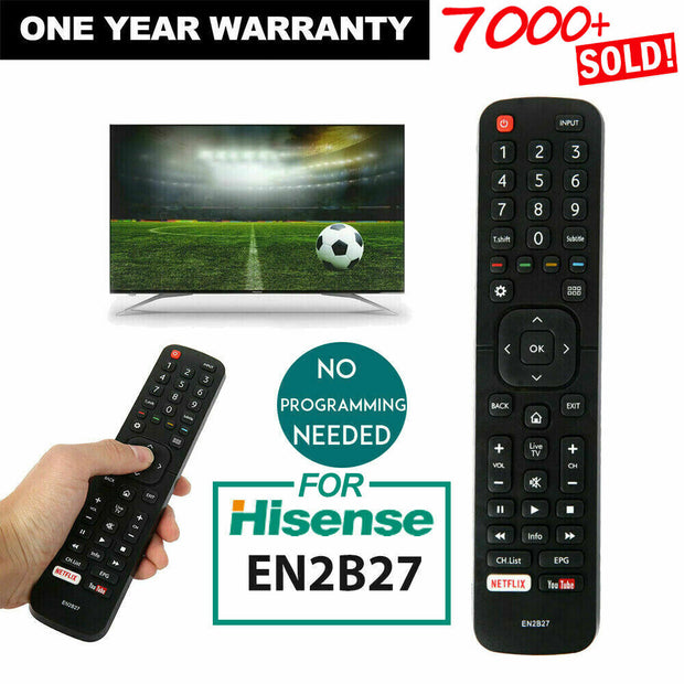 Premium OEM Remote Control for HISENSE TV - EN-2B27 RC3394402/01 3139 238
