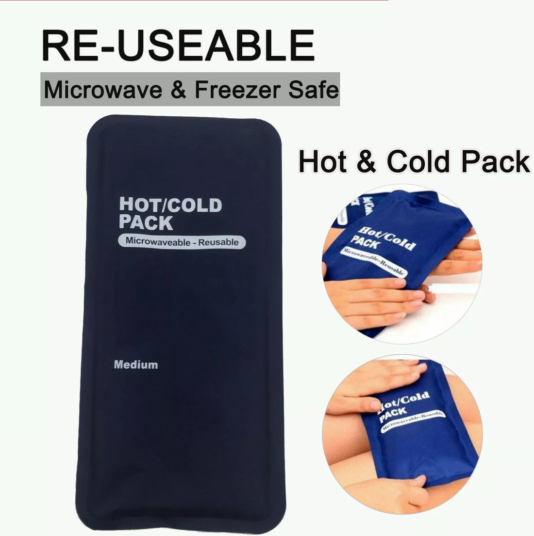 Instant Relief Gel Pack - Reusable & Microwaveable for Hot & Cold Therapy