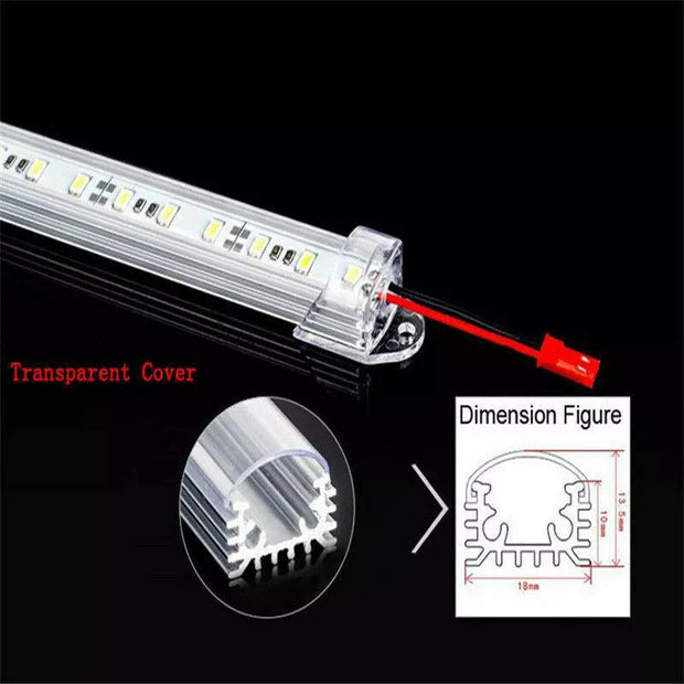 Dimmable 8X 50CM 12V LED Strip Light Bars - Perfect for Caravans, 4WDs, Camping, Boats & Fishing!