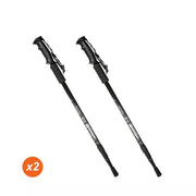 2X New Hiking Trekking Poles Walking Stick Adjustable Camping Black Lightweight