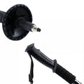 2X New Hiking Trekking Poles Walking Stick Adjustable Camping Black Lightweight
