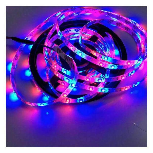 3528 SMD LED Strip Light 12V + IR Controller 5M Waterproof 300 Leds RGB 