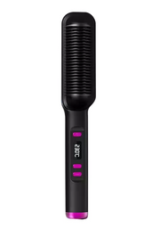 Negative Ion Hair Straightener & Styling Comb – Frizz-Free, Sleek Hair (Black)