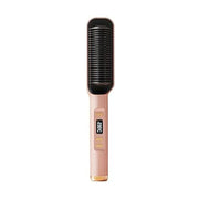 Negative Ion Hair Straightener & Styling Comb (Pink)