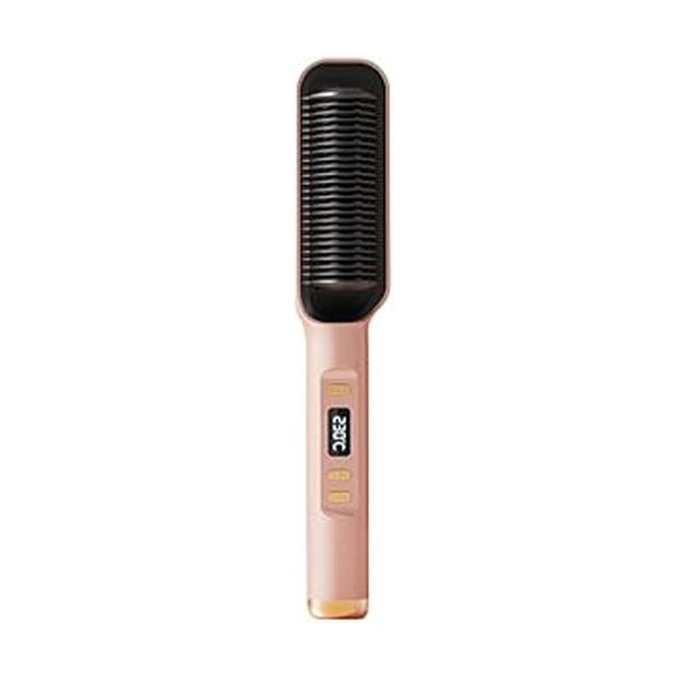 Negative Ion Hair Straightener & Styling Comb (Pink)