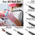 35,000 RPM Rechargeable Portable Nail Drill Machine – Professional E-File for Manicure & Pedicure (Silver)