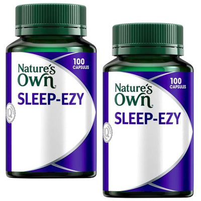 2x Nature's Own Sleep Ezy, Help You Stay Asleep, Calms The Nerves, 100 Capsules