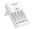 Panasonic Eneloop BQ-CC51 Plug Charger for 2/4 Ni-MH Batteries AA/AAA Charger Basic + 4X AA 1900 mAh Batteries - Tin Sign Factory Australia