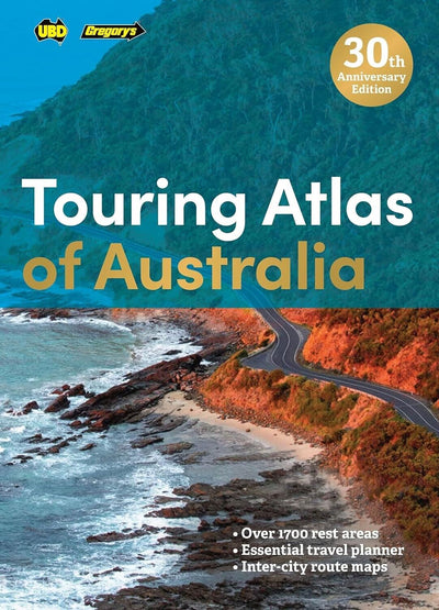 "Ultimate Guide: Touring Atlas of Australia 30th Edition - Explore Down Under with UBD Gregory's! Brand New Paperback Book"