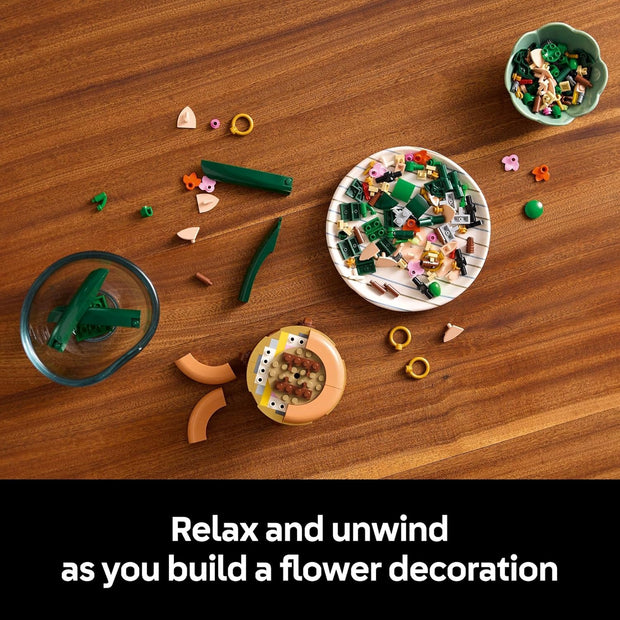 Botanicals Mini Orchid Craft Kit – Artificial Plant Model with Faux Flowers & Terracotta-Style Pot | DIY Decor for Home & Office