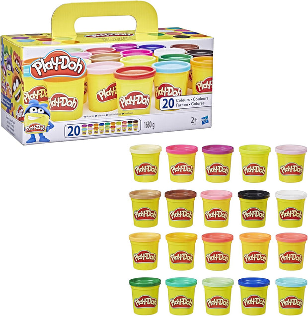 Hasbro Super Color Pack – 20 Tubs of Dough | Sensory & Educational Craft Toy for Kids Ages 2+