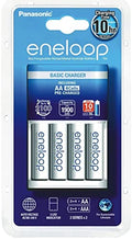 Panasonic Eneloop BQ-CC51 Plug Charger for 2/4 Ni-MH Batteries AA/AAA Charger Basic + 4X AA 1900 mAh Batteries - Tin Sign Factory Australia