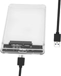 T Tersely 2.5-Inch SATA to USB 3.0 External Hard Drive Enclosure Adapter Case, Transparent LED Indicator 7mm/9.5mm SATA I/II/III/SSD/HDD Data Transfer PC/Laptop [Support UASP][Auto Sleep] - Tin Sign Factory Australia
