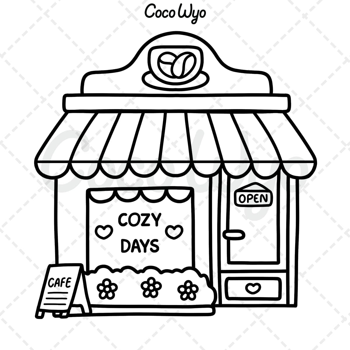 Stress Relief: Coloring Book for Adults and Kids, Bold and Easy, Simple and Big Designs for Relaxation Featuring Animals, Landscape, Flowers, Patterns, Cute Things and Many More