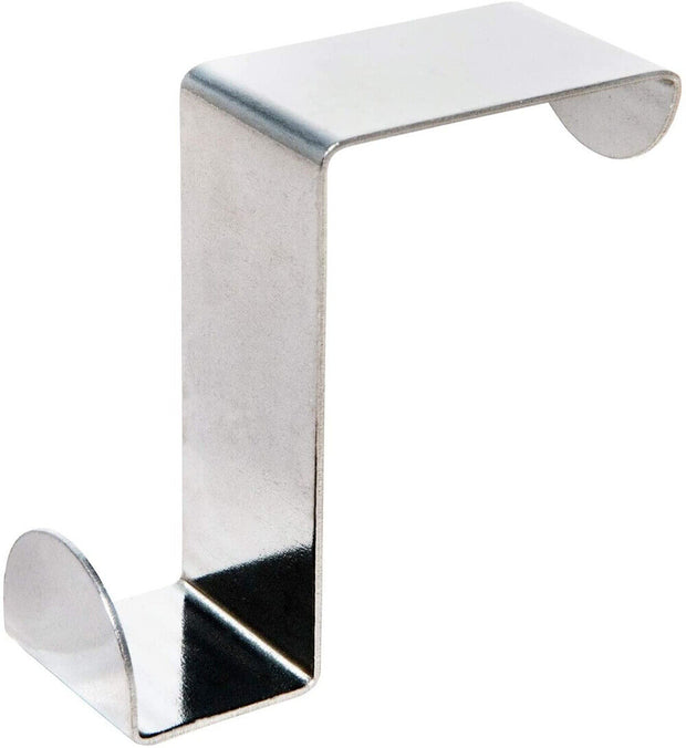 Premium Stainless Steel Over-Door Hooks - 4 Pack for Ultimate Coat and Clothes Storage Solution