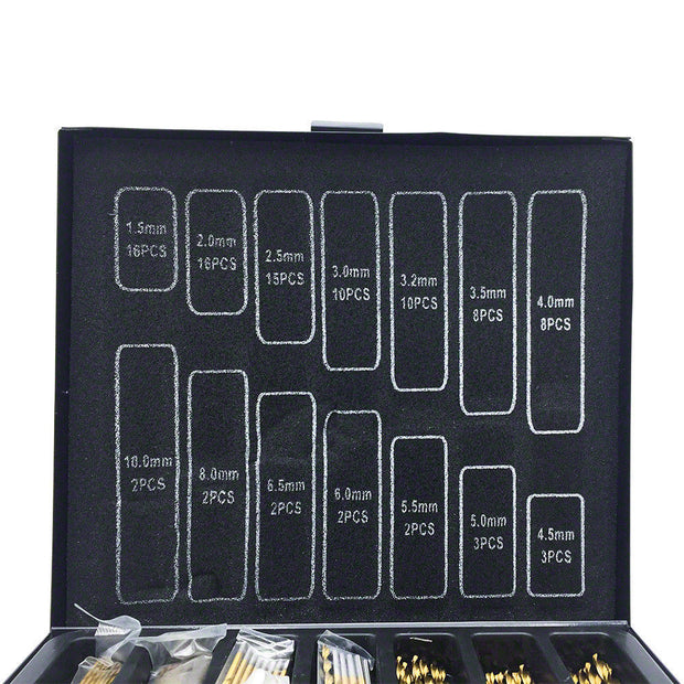 Premium 99PCS HSS Titanium Coated Drill Bit Set - Perfect for Metal, Wood & Plastic!
