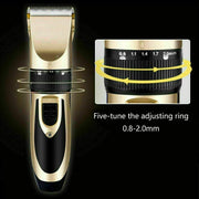 Professional Cordless Hair Clippers & Trimmer Set – 9-Piece Washable Beard & Hair Grooming Kit for Men
