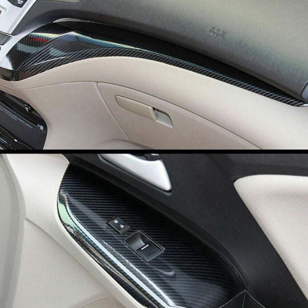 6D Gloss Black Carbon Fiber 150X90Cm Vinyl Car Phone Laptop Wrap Sticker Film AU
