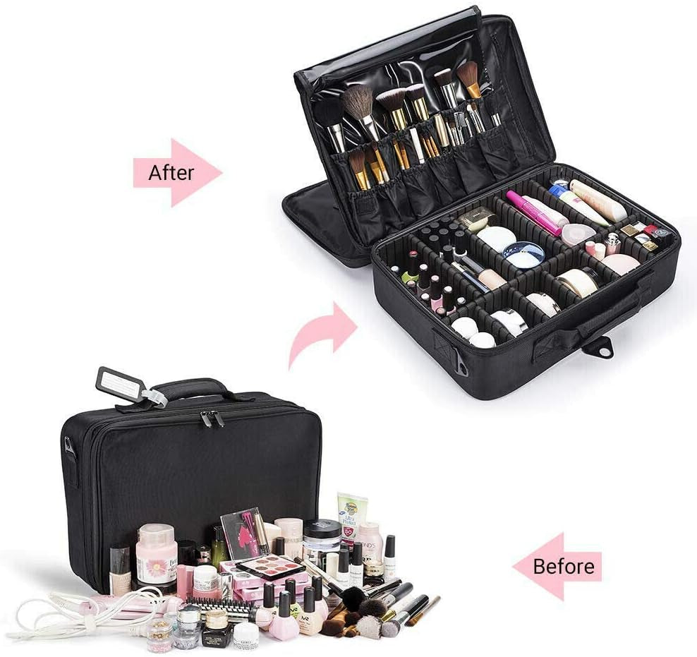 Portable Makeup Bag Cosmetic Case Storage Box Travel Organizer Pouch Toiletry