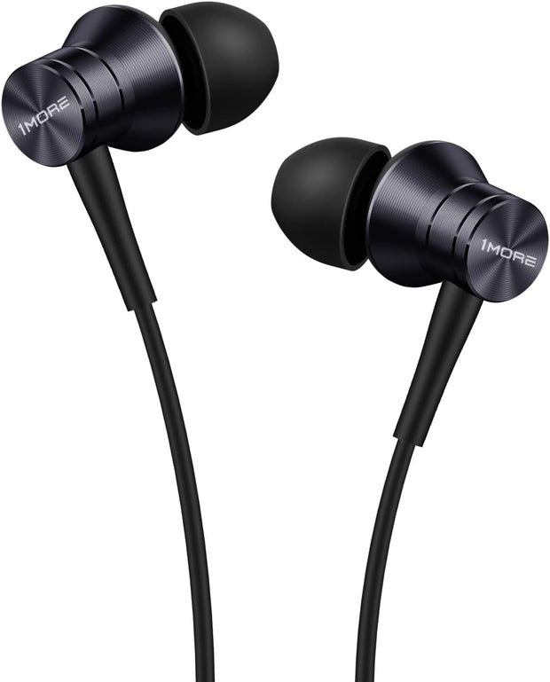 1MORE Piston Fit In Ear Headphones with Microphone, 3.5mm Wired Earphones, Black