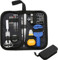 Watch Tool Set 147 Pieces Watch Tool Watchmaker Tool Repair Kit Bag Watch Set Ideal for Repairing Watches, Watches, Changing Watch Straps, black - Tin Sign Factory Australia