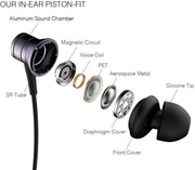 1MORE Piston Fit In Ear Headphones with Microphone, 3.5mm Wired Earphones, Black