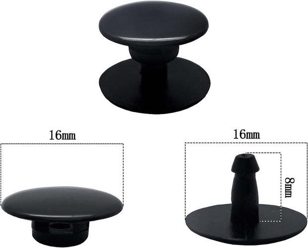 Lorwatin 8 Sets Replacement Rivets for Croc Shoes, Replacement Parts Buttons Strap Repair Rivets for Croc Styled Shoes Accessories