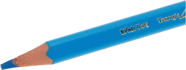 Kids Evolution Triangular Coloring Pencils – Ergonomic Grip | Assorted Colors, 12-Pack