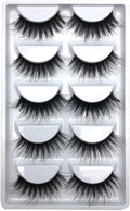 3D 5 Pairs Mink Natural Thick False Fake Eyelashes Eye Lashes Makeup Extension (G805(5 Pairs))