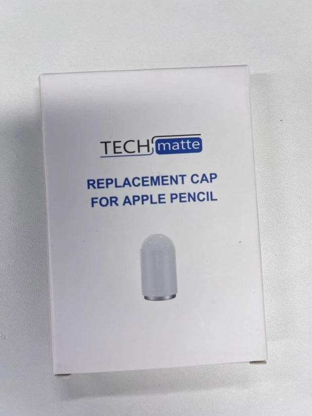 TechMatte Magnetic Replacement Cap Compatible with Apple Pencil (with Cap Holder) (Updated Version)