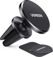 UGREEN Car Phone Mount Magnetic Air Vent Universal Magnet Holder Compatible with iPhone 17 Pro Max, Galaxy S24 Ultra, Gloss Black