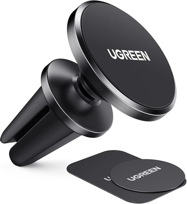 UGREEN Car Phone Mount Magnetic Air Vent Universal Magnet Holder Compatible with iPhone 17 Pro Max, Galaxy S24 Ultra, Gloss Black