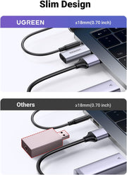 UGREEN USB to Audio Jack External Sound Card 3.5mm Audio Adapter 2 in 1 USB to 3.5mm