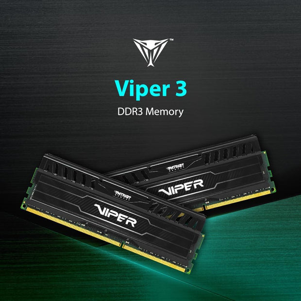 Patriot 16GB(2x8GB) Viper III DDR3 1600MHz (PC3 12800) CL10 Desktop Memory with Black Mamba Heatsink - PV316G160C0K