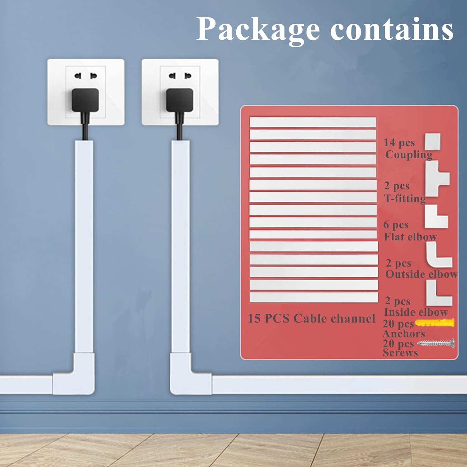 236" Cord Hider Cord - Cover Wire for Cords,15 pcs Paintable Cable Concealer - Tin Sign Factory Australia