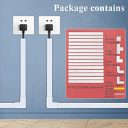 236" Cord Hider Cord - Cover Wire for Cords,15 pcs Paintable Cable Concealer